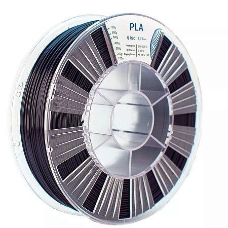 PLA-пластик REC 1,75 мм, черный (750 г)
