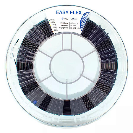Easy Flex (TPU-A95) пластик REC 1,75 мм, черный (500 г)