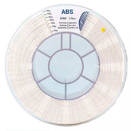 ABS-пластик REC 1,75 мм, белый (750 г)